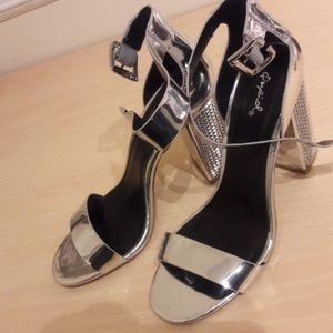 Silver Dress Sandals